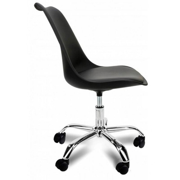 Кресло на колесах черное -
                                                        Фото 4