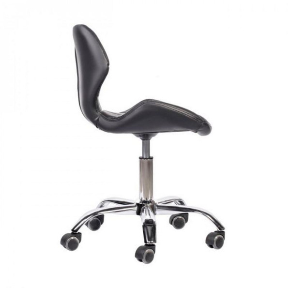 Кресло на колесах черное -
                                                        Фото 3