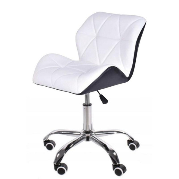 Кресло на колесах бело-черное -
                                                        Фото 4