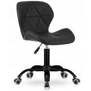 Кресло на колесах черное черное основание