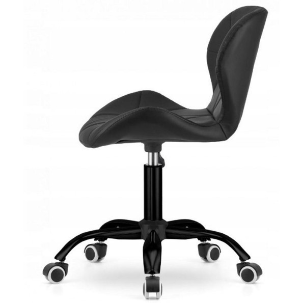 Кресло на колесах черное черное основание -
                                                        Фото 2