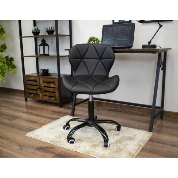 Кресло на колесах черное черное основание -
                                                        Фото 8