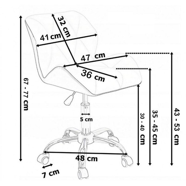 Кресло на колесах велюр розовое -
                                                        Фото 7