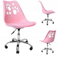 Кресло офисное, компьютерное розовое