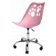 Кресло офисное, компьютерное розовое -
                                                        Фото 3