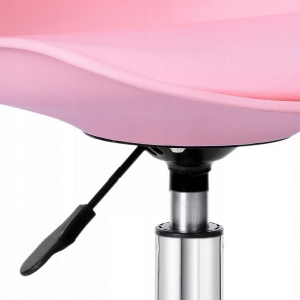 Кресло офисное, компьютерное розовое -
                                                        Фото 6