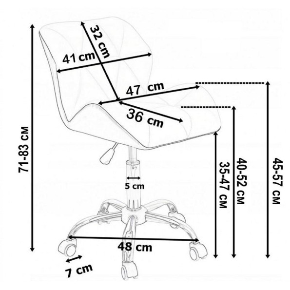 Кресло на колесах велюр серое -
                                                        Фото 8
