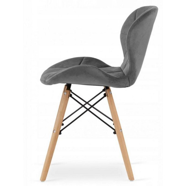 Кресло  велюр серое -
                                                        Фото 2