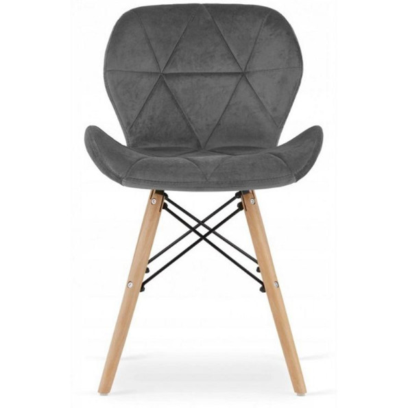 Кресло  велюр серое -
                                                        Фото 3