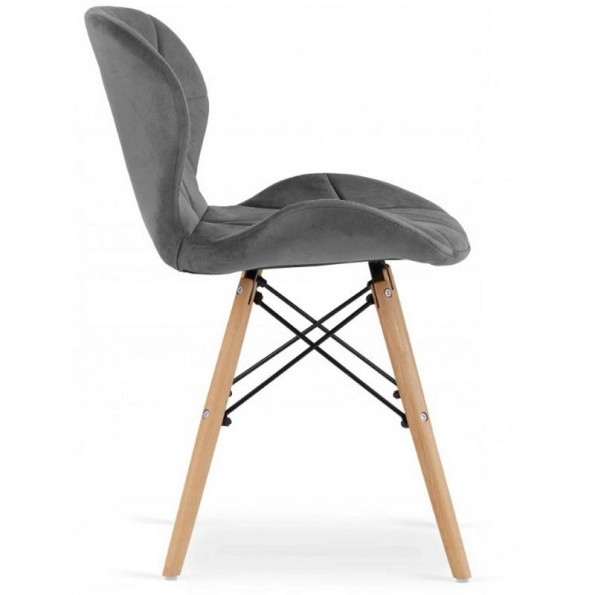 Кресло  велюр серое -
                                                        Фото 5