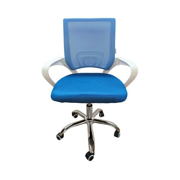 Кресло офисное Bonro 619 DQ бело-синее -
                                                        Фото 2