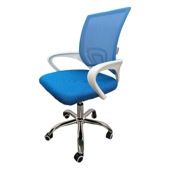 Кресло офисное Bonro 619 DQ бело-синее -
                                                        Фото 3