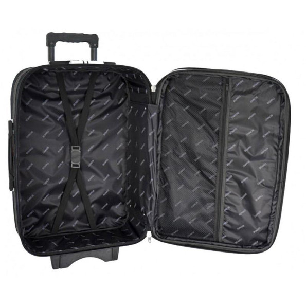Набір тканинних валіз 2 шт середня і велика на колесах чорний -
                                                        Фото 4