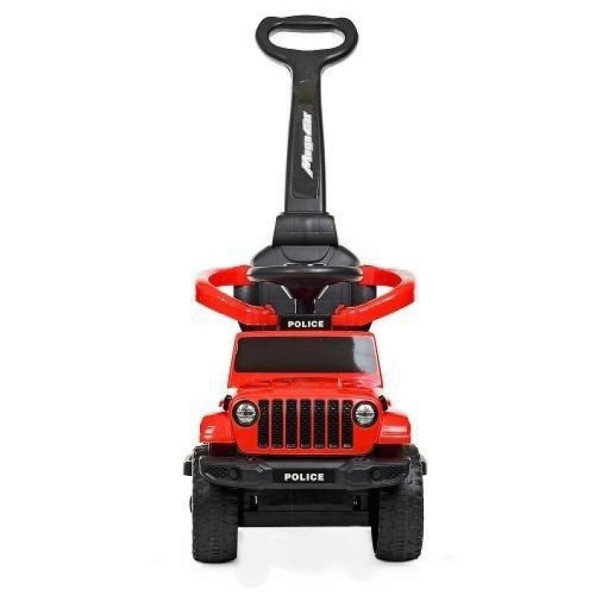 Каталка-толокар 2в1 с родительской ручкой красная -
                                                        Фото 2