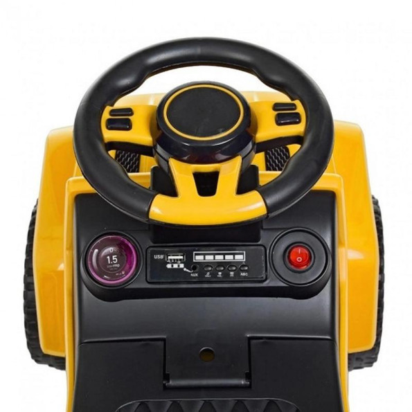 Детская машинка на аккумуляторе каталка-толокар с родительской ручкой желтая -
Фото 4 Детская машинка на аккумуляторе каталка-толокар с родительской ручкой желтая -
Фото 4