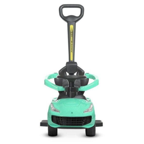 Детская машинка с ручкой зеленая -
                                                        Фото 3