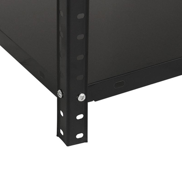 Стелаж металевий 150х75х30 см ЧОРНІЙ 4 полиці з металу для дому, на кухню, у ванну -
                                                        Фото 2