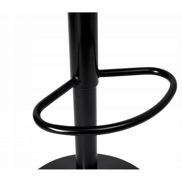 Барный стул черный с черным основанием -
                                                        Фото 9