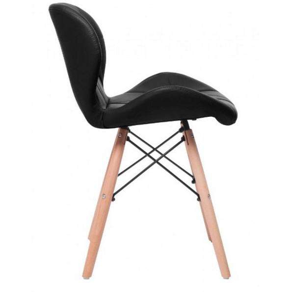 Крісло екошкіра чорне -
                                                        Фото 3