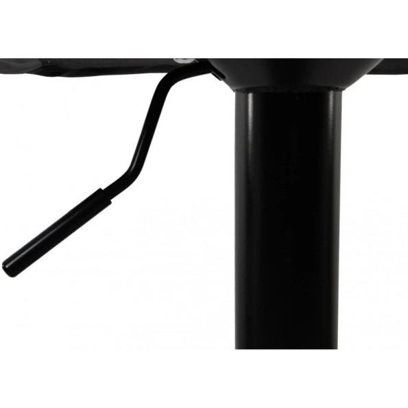 Барный стул со спинкой черный с черным основанием -
                                                        Фото 6