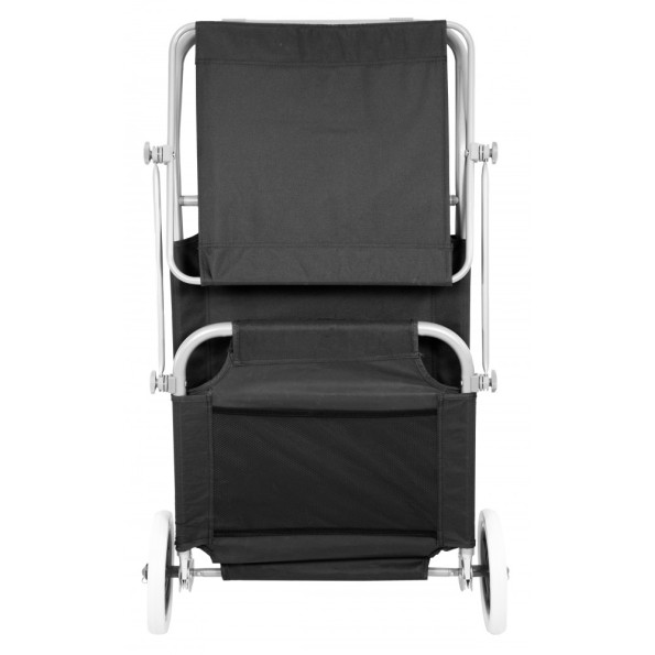 Шезлонг лежак на колесах с козырьком черный 150 см -
Фото 3 Шезлонг лежак на колесах с козырьком черный 150 см -
Фото 3