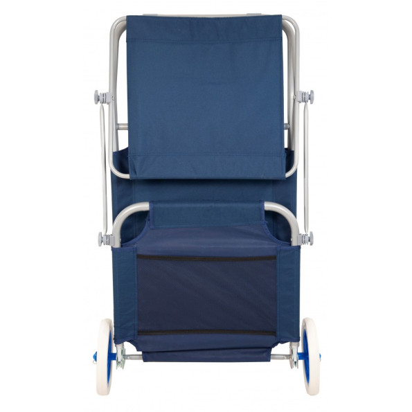 Шезлонг лежак на колесах с козырьком синий 150 см -
Фото 3 Шезлонг лежак на колесах с козырьком синий 150 см -
Фото 3