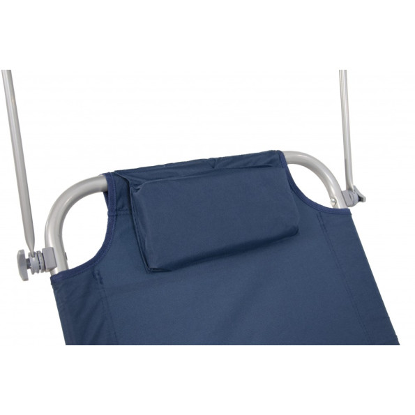 Шезлонг лежак на колесах с козырьком синий 150 см -
Фото 4 Шезлонг лежак на колесах с козырьком синий 150 см -
Фото 4