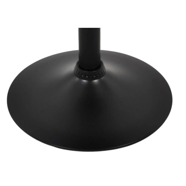 Барный стул со спинкой черный с черным основанием -
                                                        Фото 8