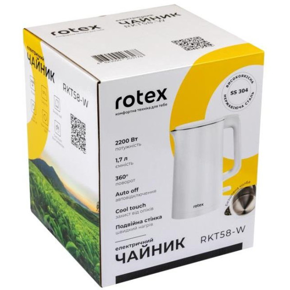 Электрочайник Rotex RKT 58-W -
Фото 2 Электрочайник Rotex RKT 58-W -
Фото 2