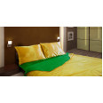 Наволочка зеленая атласная 50х70 см