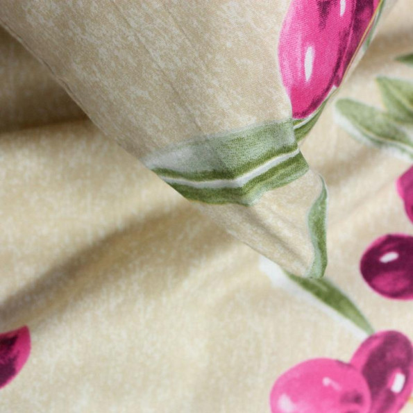 Евро постельный комплект Бежевый 355321 -
                                                        Фото 2