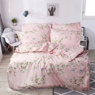 Двуспальный постельный комплект розовый 373255