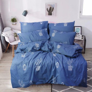 Наволочка 50х70 см цвет Синий 355250