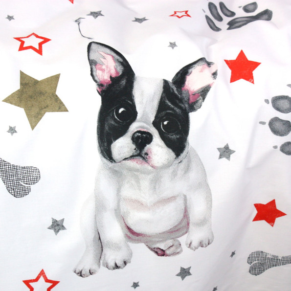 Сімейний постільний комплект белая сублімація собака -
                                                        Фото 2