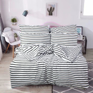 Двуспальный постельный комплект полосатый