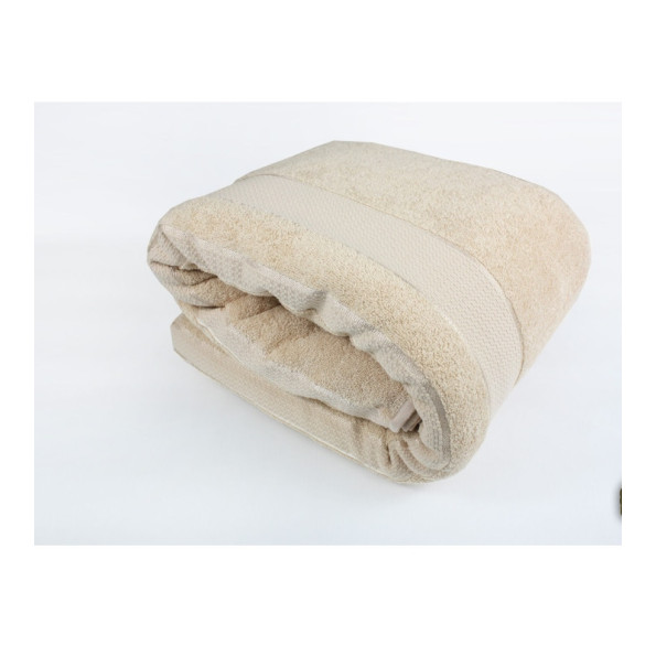 Махровый плед бежевый 200х220 см