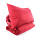 Двуспальный постельный комплект красный микрофибра 249059 -
                                                        Фото 3