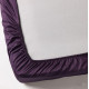 Полуторная простынь фиолетовая на резинке 90х200х20 см -
                                                        Фото 2