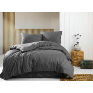 Пододеяльник 216х240 см 100% микрофибра серого цвета 327237