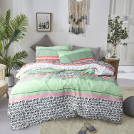 Двуспальный постельный комплект в полоску