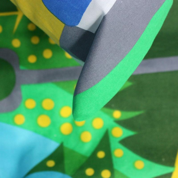 Полуторний комплект постільної білизни Зелений 355356 -
                                                        Фото 2