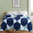 Одеяло силиконовое полуторное 100% микрофибра синего цвета 326994
