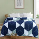 Одеяло силиконовое полуторное 100% микрофибра синего цвета 326994 -
                                                        Фото 1