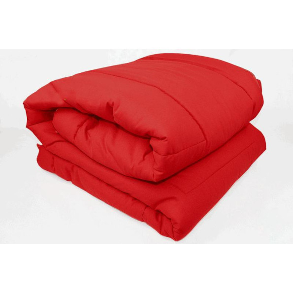 Одеяло полуторное силиконовое 140х205 см Красное