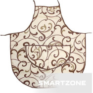 Передник бежевый из хлопка 63х46 см 0015