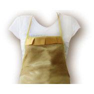 Фартук атласный желтый 63х46 см 0006