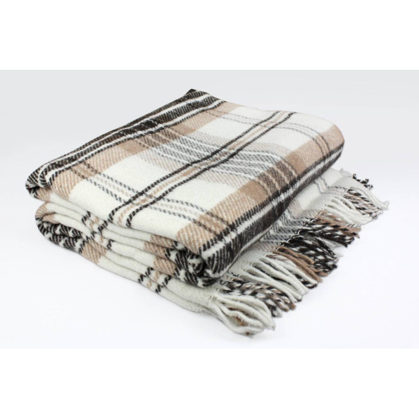 Плед эконом бежевый 140х200 см