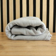 Плед флисовый серый 100х100 см