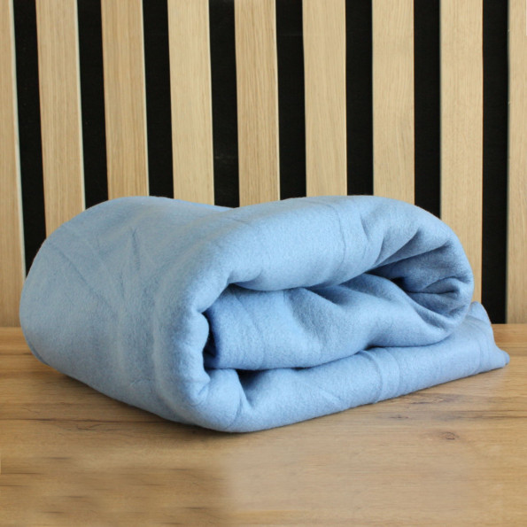 Плед флисовый синий 150х220 см -
                                                        Фото 2