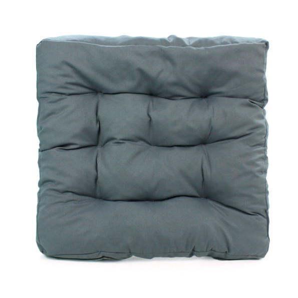 Подушка на стул 50х50 см серая 373052